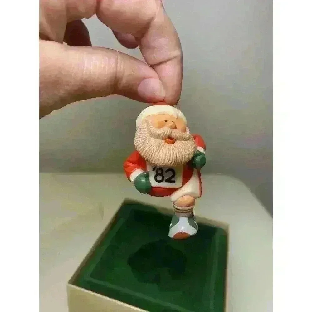 Vintage Hallmark Keepsake Santa Ornament Bundle 80s & 90s In Boxes Used 5 Total